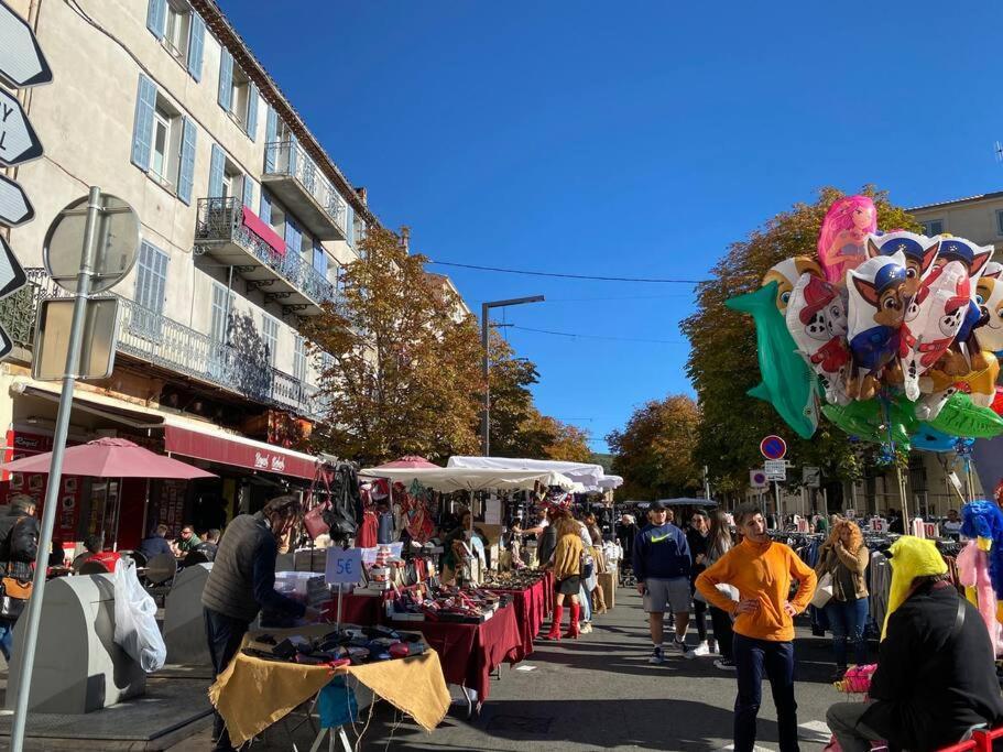 Akropole De Caroline, Central, Lumineux, Calme, Free Parking, Lift, 3 Beds Draguignan Buitenkant foto
